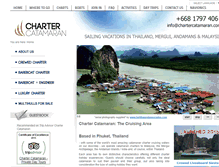 Tablet Screenshot of chartercatamaran.com
